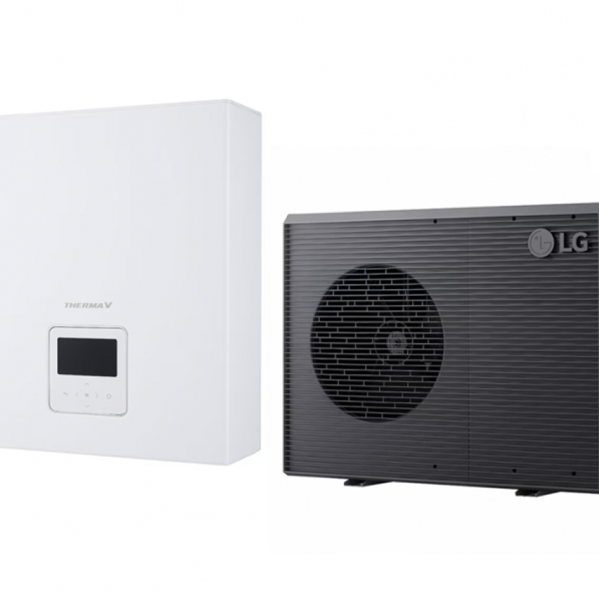 Термопомпа LG THERMA V Monobloc HM071HF.UB40 / PHCS0 7kW, отопление, охлаждане и БГВ