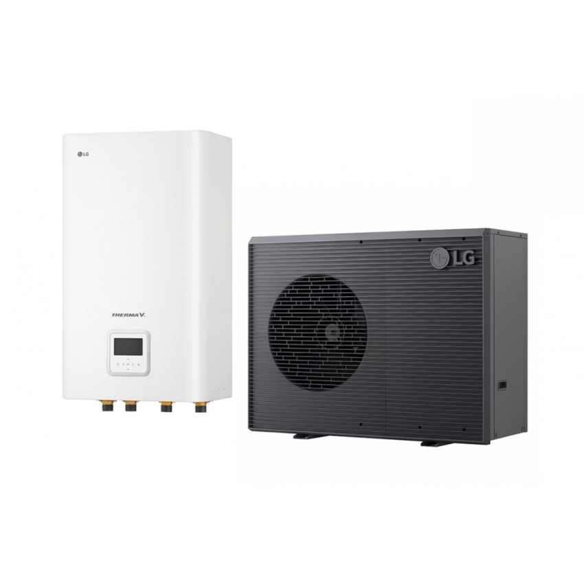 Термопомпа LG THERMA V Monobloc HM093HF.UB40 / HN1639HC.NK0 9kW, отопление и охлаждане